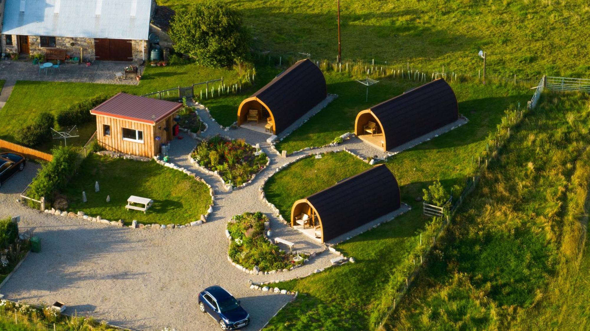 Migdale Pods Luxury Glamping Apartment Bonar Bridge Exterior photo