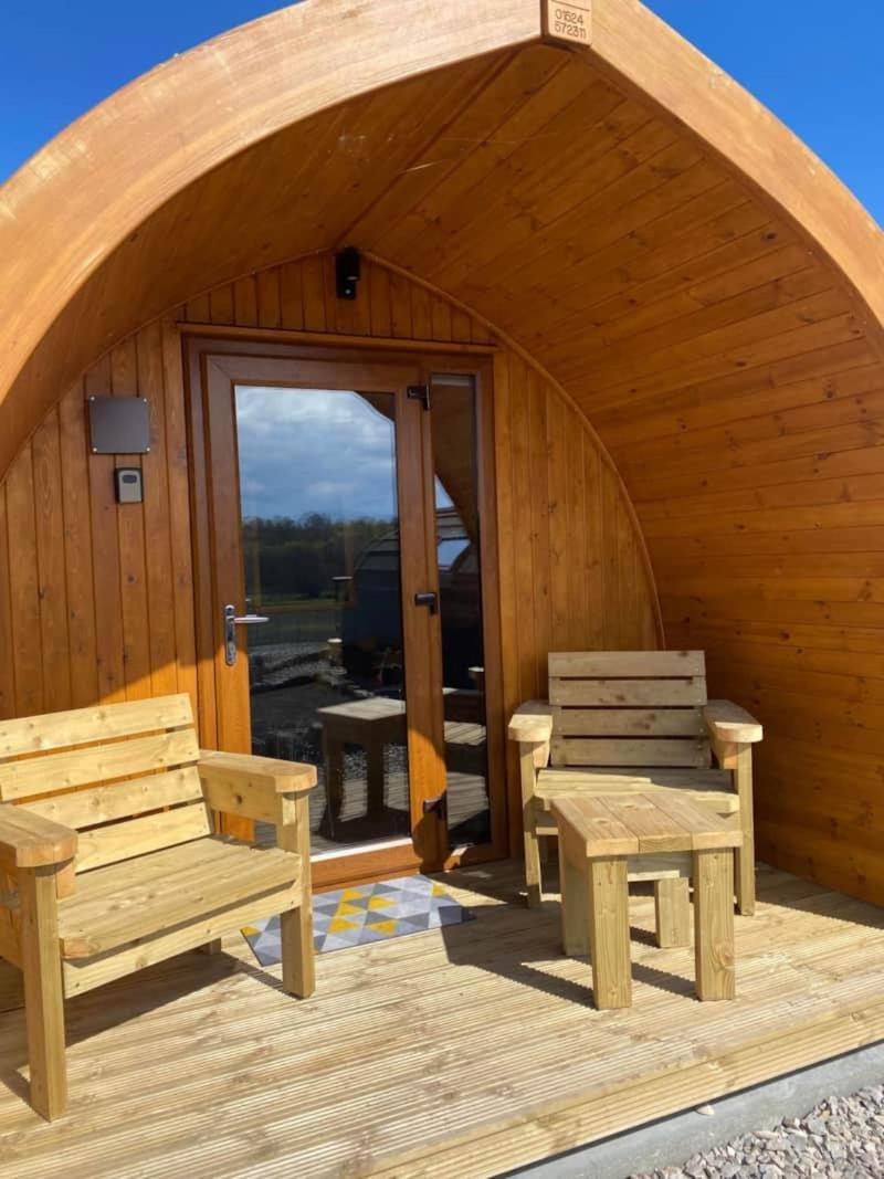 Migdale Pods Luxury Glamping Apartment Bonar Bridge Exterior photo