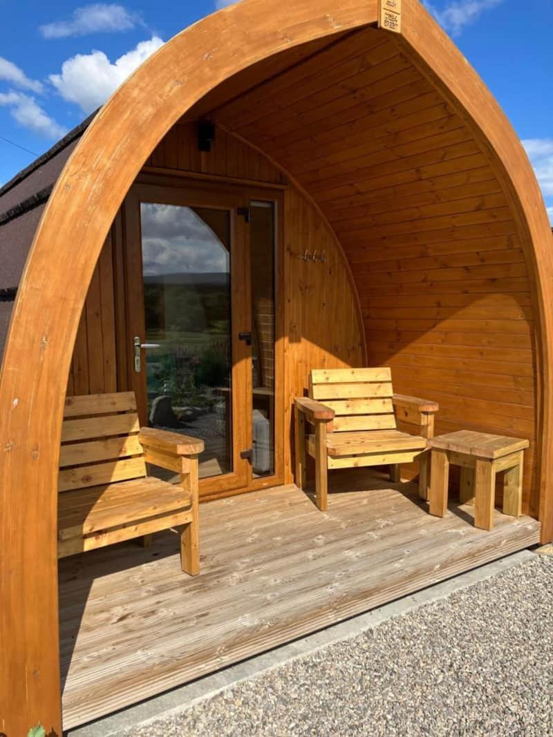 Migdale Pods Luxury Glamping Apartment Bonar Bridge Exterior photo