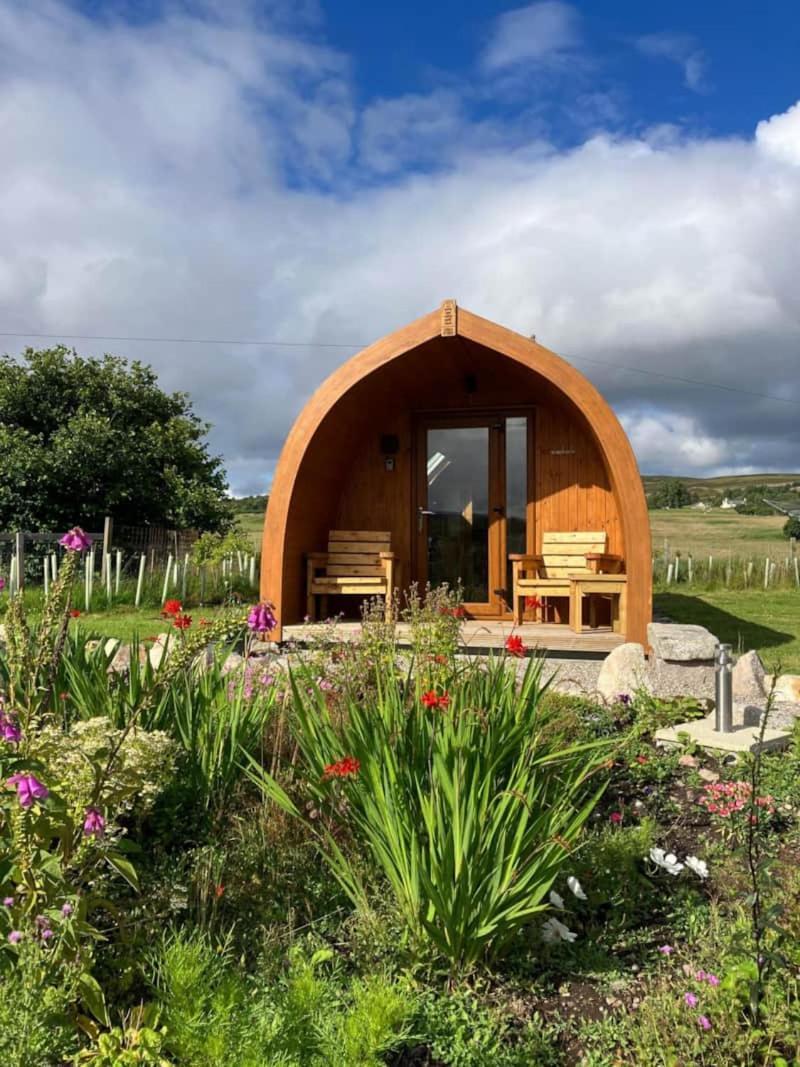 Migdale Pods Luxury Glamping Apartment Bonar Bridge Exterior photo